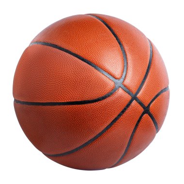 Beyazda izole edilmiş basketbol topu