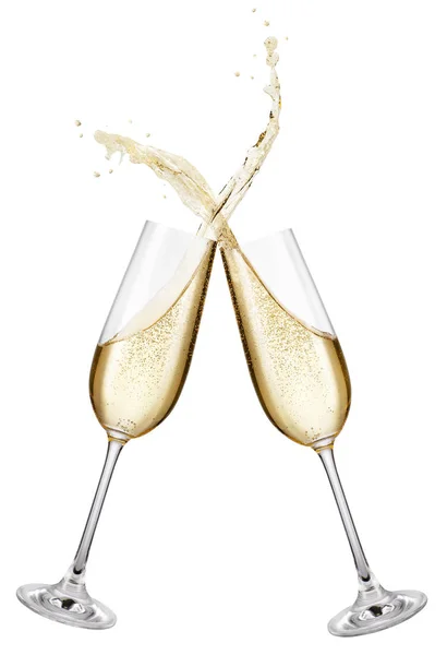 Champagneglas att göra toast — Stockfoto
