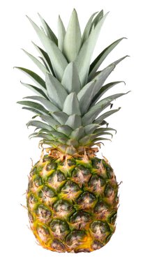 Beyaz üzerine izole edilmiş ananas