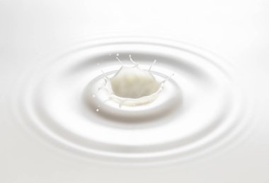 süt ya da beyaz sıvı sıçrama