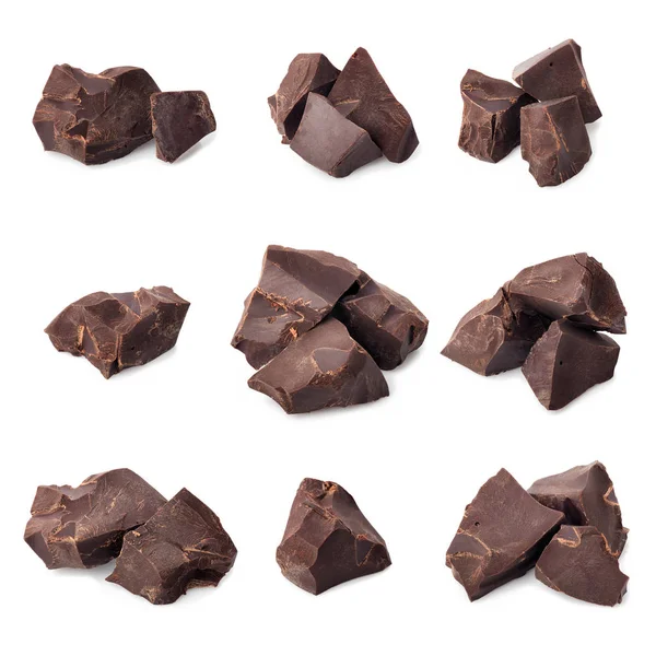 Verzameling van chocoladestukken — Stockfoto
