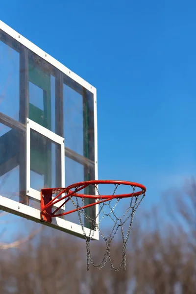 Basketbalový koš venkovní — Stock fotografie