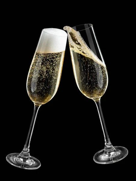 Champagneglas att göra toast — Stockfoto