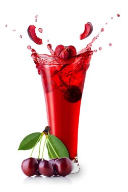 kiraz suyu sıçraması cam