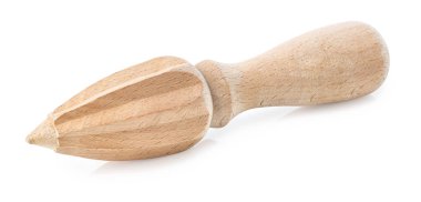 beyaz izole ahşap sıkacağı