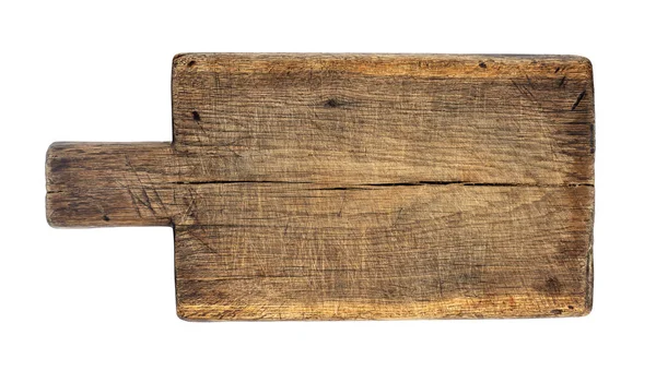 Tahta kesme tahtası beyaz üzerine izole edildi