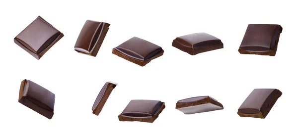 Verzameling van chocoladestukken — Stockfoto