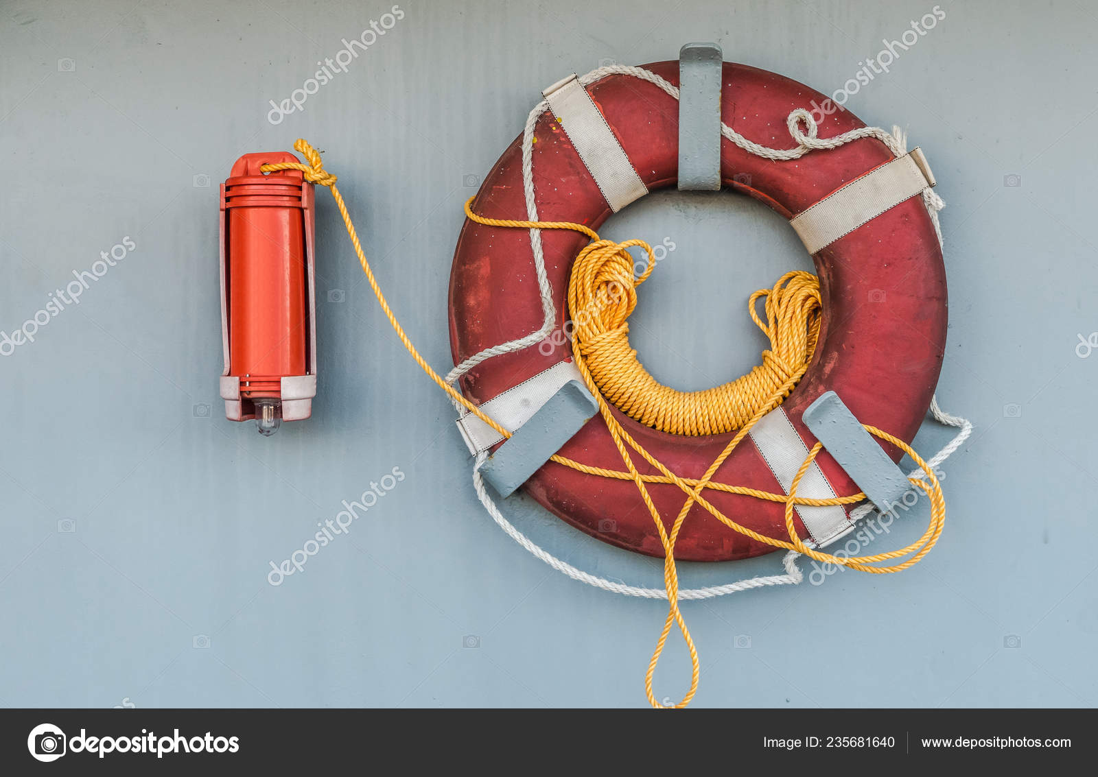 Lifebuoy Light Smoke Wall Ship Use Case Stock Photo by ©bluebe 235681640