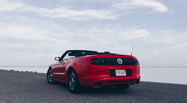 Bonneville Utah Usa June 2015 Photo Ford Mustang Convertible 2012 — стоковое фото