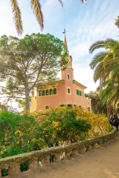 Panoramic View Park Guell Barcelona Catalunya Spain — Stock Photo, Image