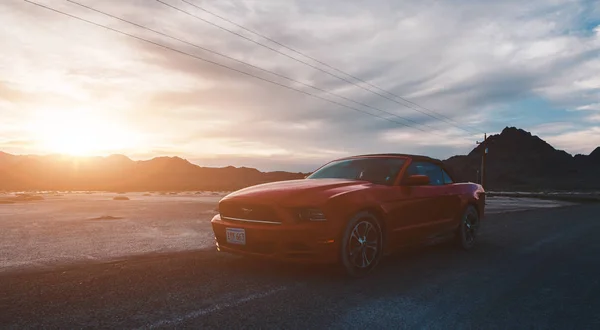 Bonneville Utah Usa Juni 2015 Foto Ford Mustang Convertible 2012 — Stockfoto