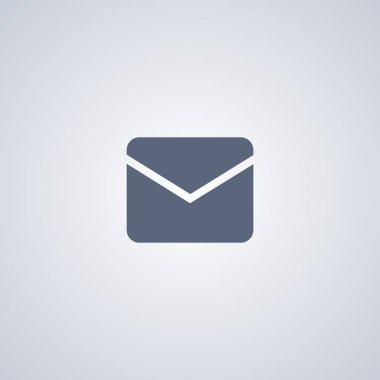 İleti, posta, beyaz arka plan, Eps 10 vektör en iyi düz simgesine