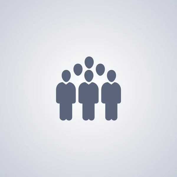Groupes de personnes, vecteur meilleure icône plate — Image vectorielle