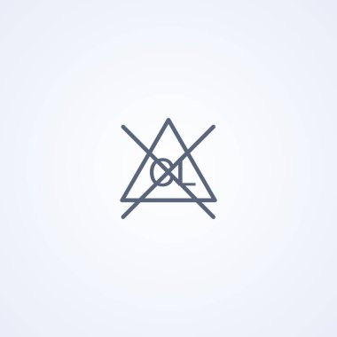 Beyaz arkaplanda klorür beyazlatma, vektör en iyi gri çizgi simgesi kullanma, EPS 10