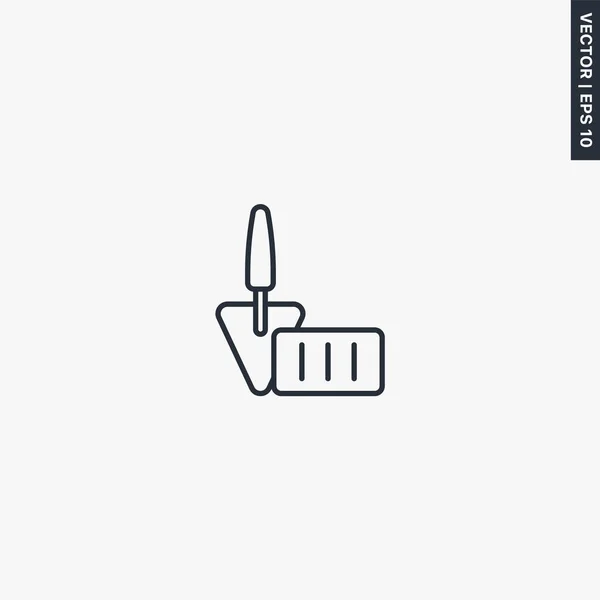 Construction Linear Style Sign Mobile Concept Web Design Symbol Logo — Stock Vector