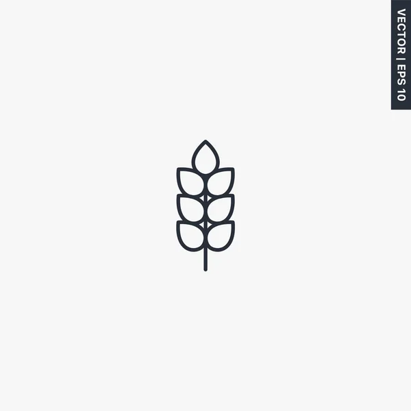 Пшениця Лінійний Знак Стилю Мобільних Концепцій Веб Дизайну Символ Ілюстрація — стоковий вектор