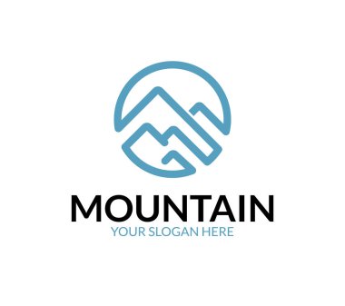 Dağ simgesini Logo şablonu
