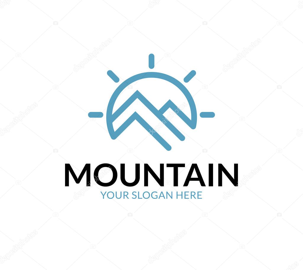 Mountain Icon Logo Template