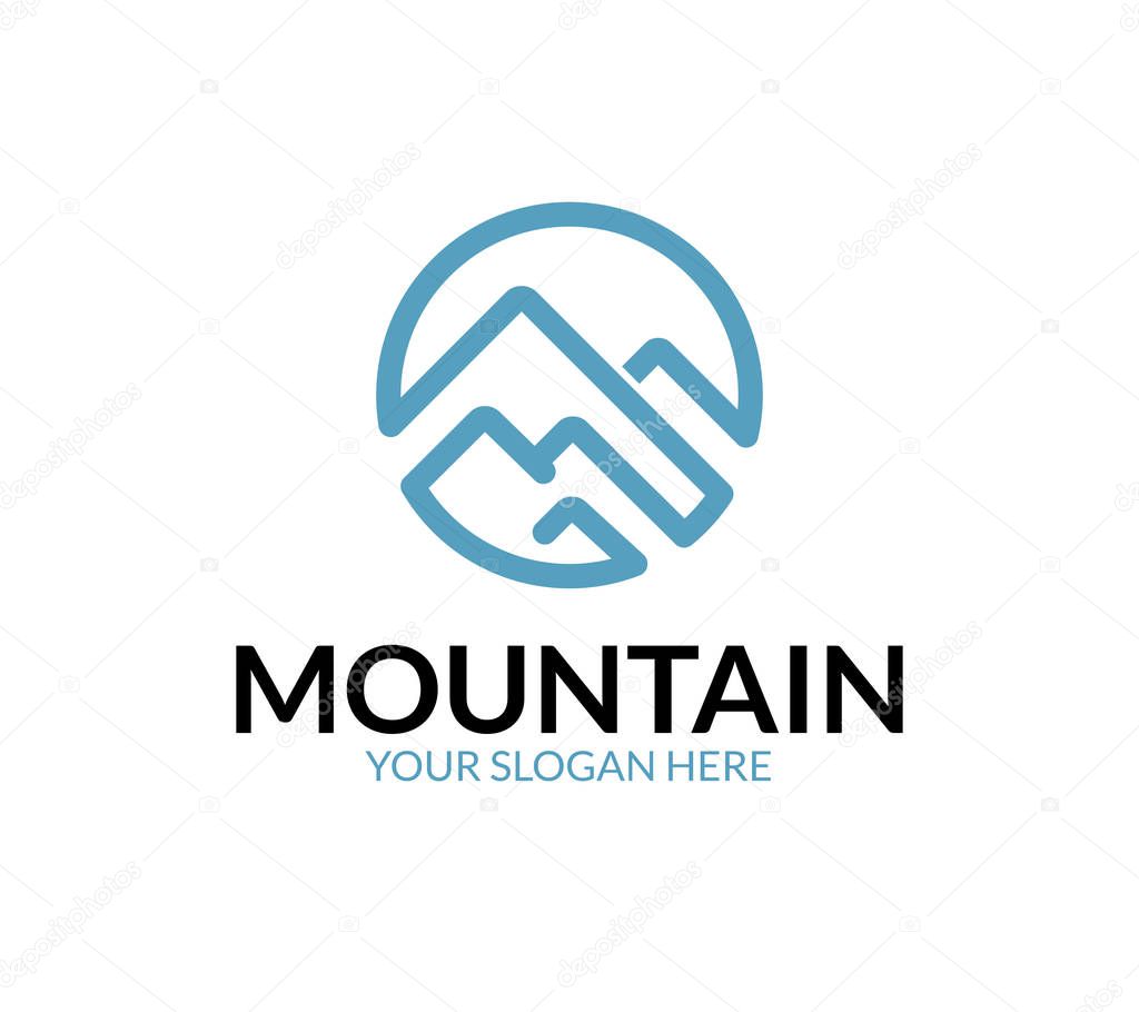 Mountain icon Logo Template