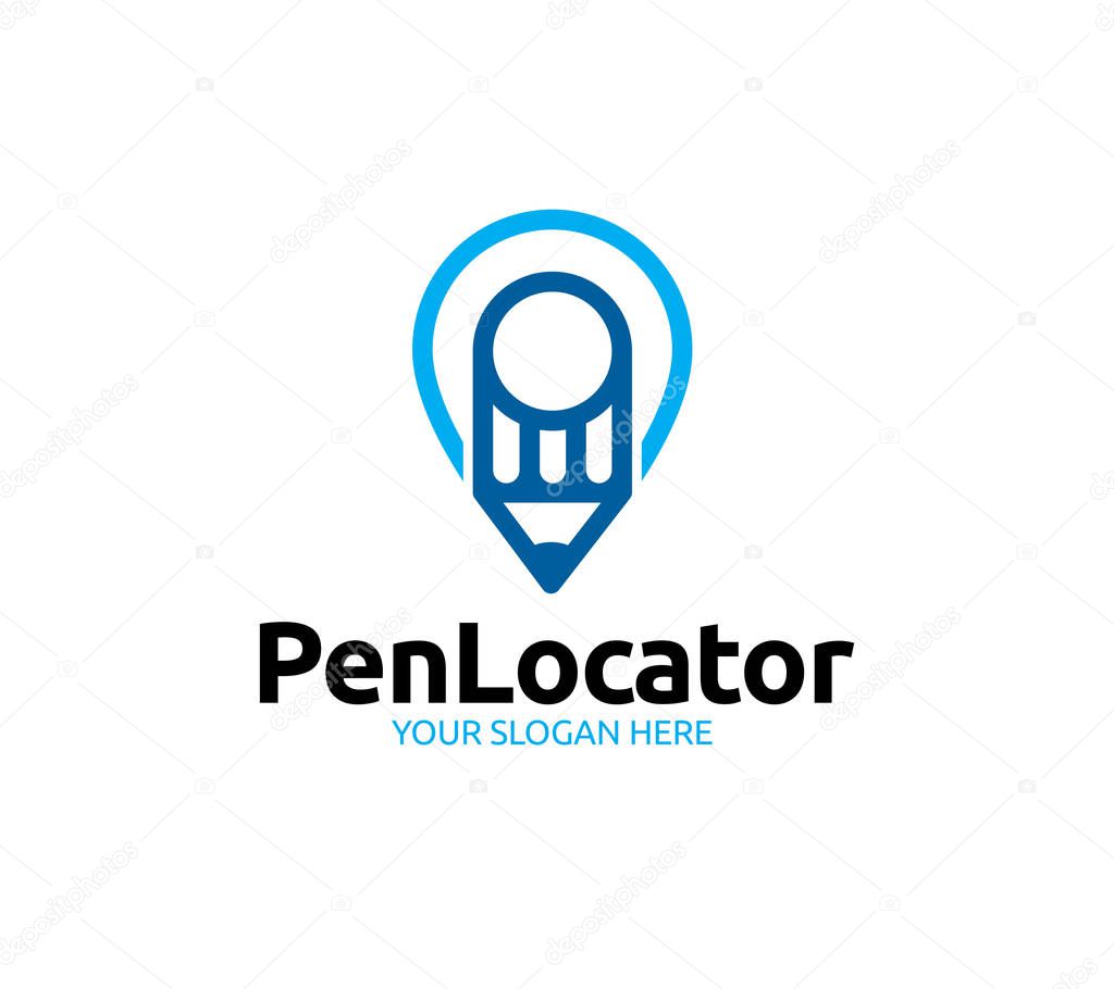 Pen Locator Logo Template