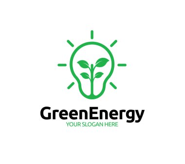 Yeşil Enerji Logo Şablonu