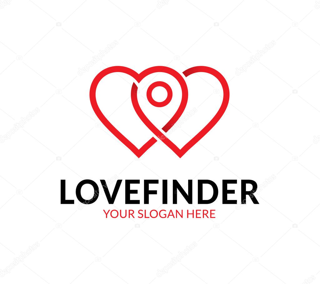 Love Finder Logo Template