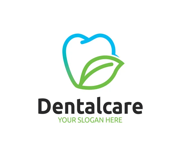 Plantilla Logotipo Cuidado Dental — Vector de stock