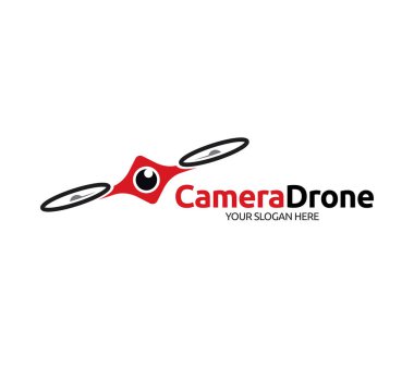 Kamera dron Logo şablonu
