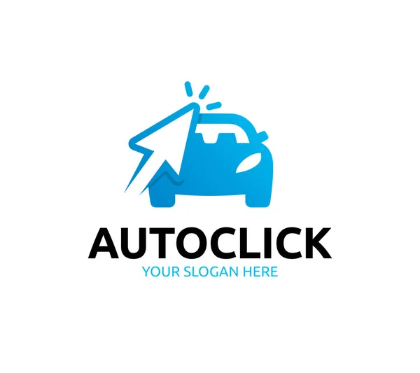 Auto Klicka Logotyp Mall — Stock vektor