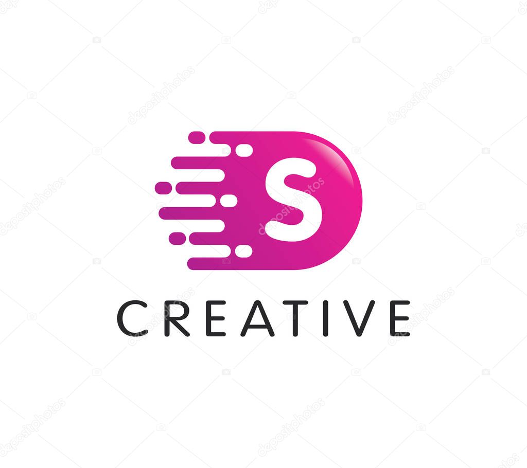 S Letter Bubble Logo