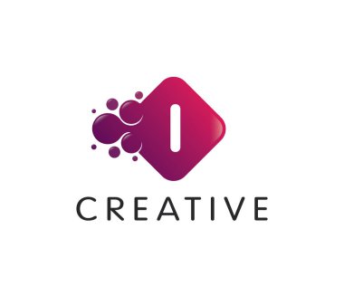 Nokta harf ı Logo şablonu