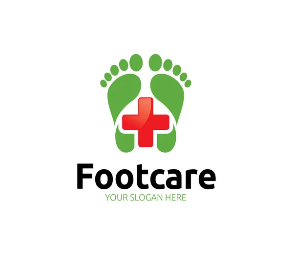 Foot Care Logo Template — Stock Vector