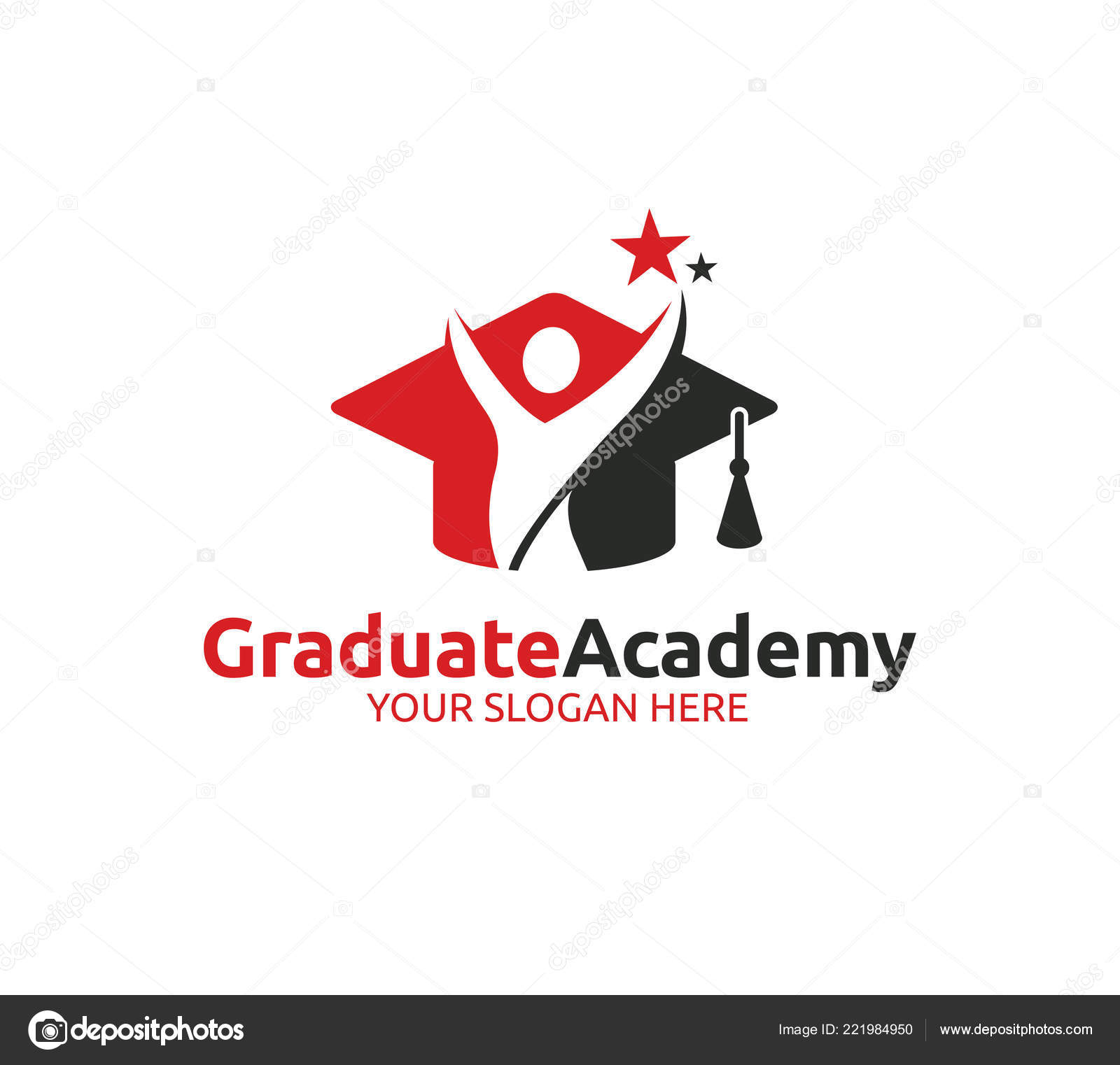 Graduate Acedemy Logo Template Stock Vector Image by ©ftstudio 221984950