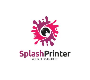 Splash yazıcı Logo şablonu