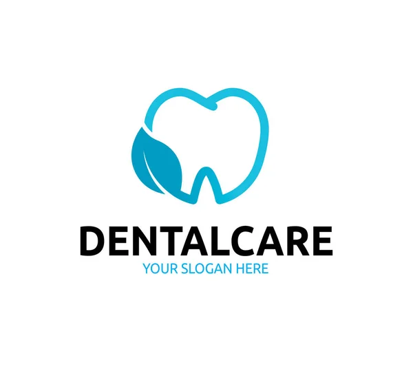 Plantilla Logotipo Cuidado Dental — Vector de stock