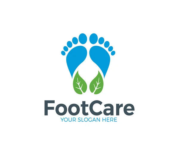 Foot Care Logotyp Mall — Stock vektor