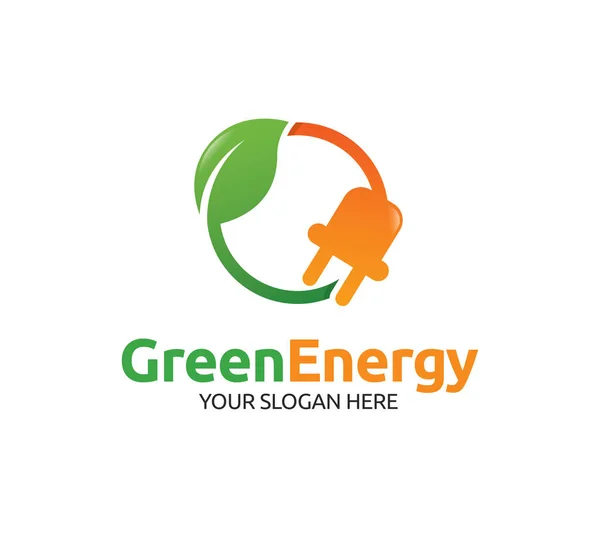 绿色能源标志模板 — 图库矢量图片