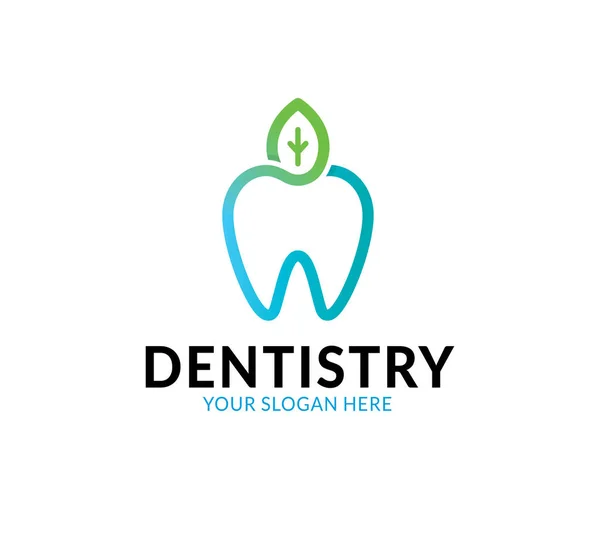 Plantilla Logotipo Cuidado Dental — Archivo Imágenes Vectoriales