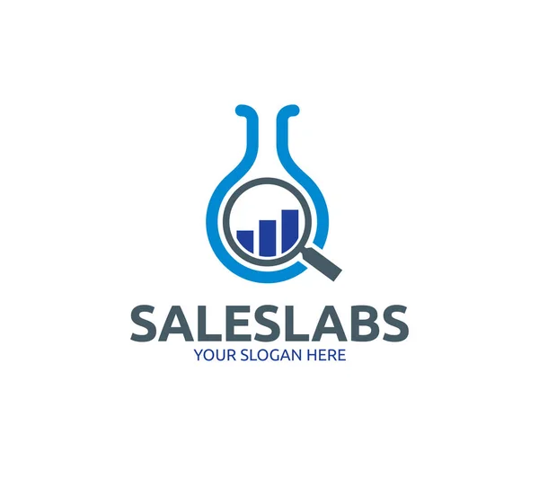 Шаблон Логотипа Sales Labs — стоковый вектор