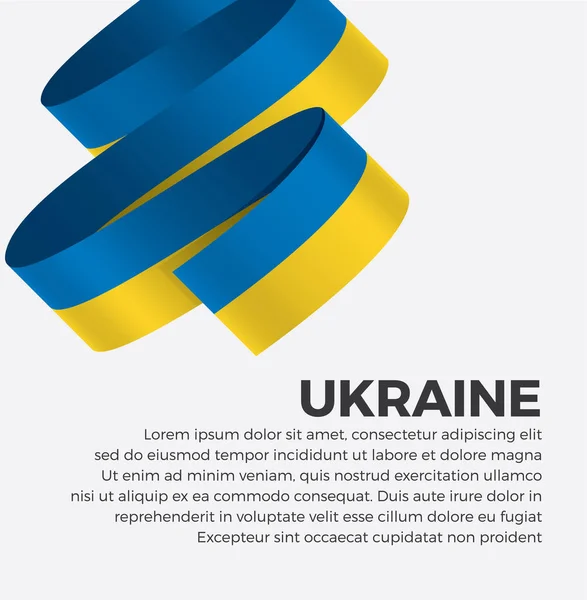 Ukrajina Vlajka Pro Dekoraci Vektorové Pozadí — Stockový vektor