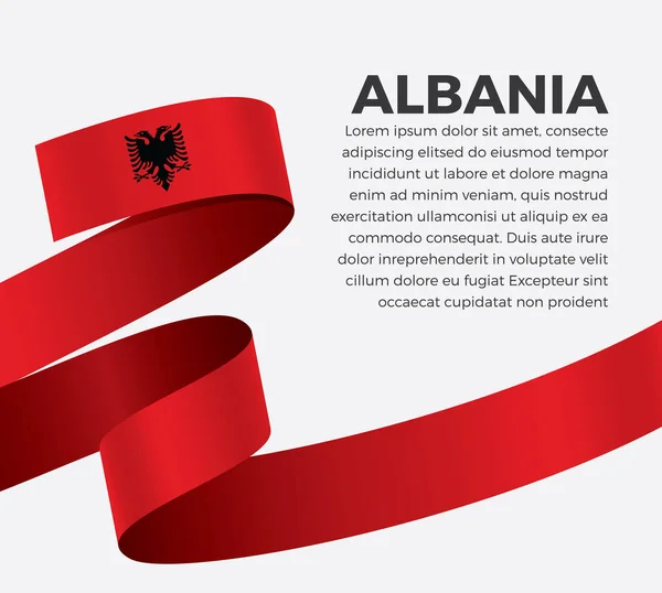 Флаг Албании Декоративного Векторный Фон — стоковый вектор
