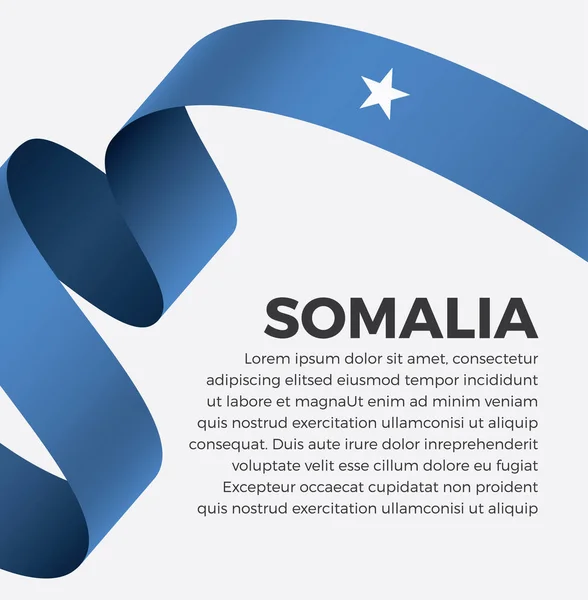 Bienvenue Somalie Symbole Avec Drapeau Logo Moderne Simple Sur Fond — Image vectorielle