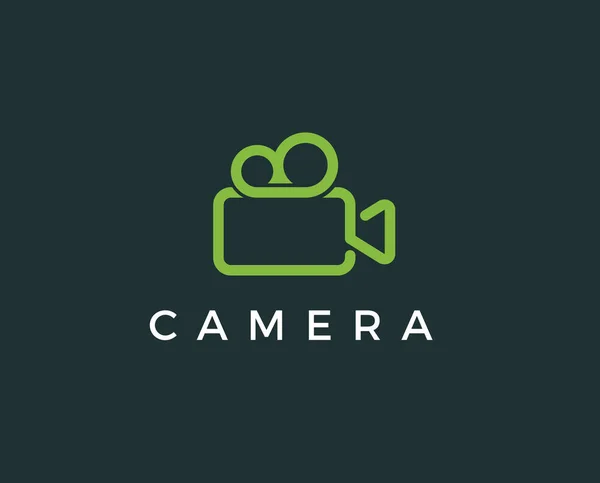 Camera Photography Logo Icon Vector Template — Stock Vector