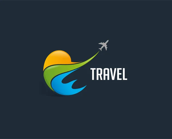 Travel Logo Vector Illustration — Stock Vector