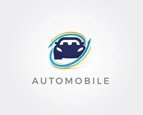 Car Tech Logo Şablonu Tasarım Vektörü Amblem Tasarım Konsepti Yaratıcı Stok Illüstrasyon