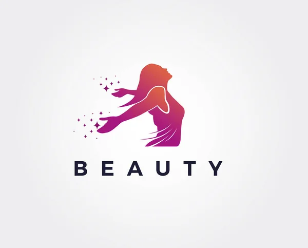 Taze Güzellik Logosu Şablonu Tasarımı Stok Illüstrasyon