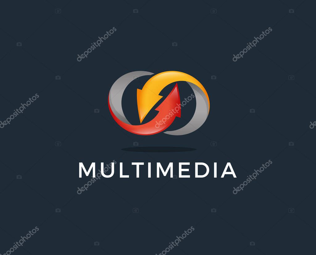 Two Arrow Circling Each Other Logo