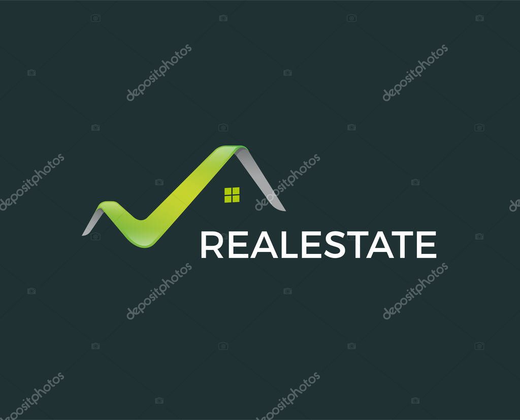 Creative shape structure design. Template icon logo for residential, construction corporate. Or any other company like apartment, villa, estate, house, building.