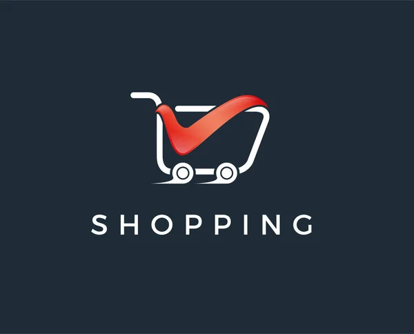 Çevrimiçi Mağaza Logo Tasarım Vektörü Alışveriş Arabası Etiket Logosu Tasarımı Vektör Grafikler