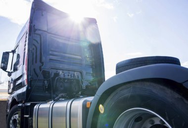 Taksi bir modern Lastik Tekerlekli yükleyici Fotoğraf